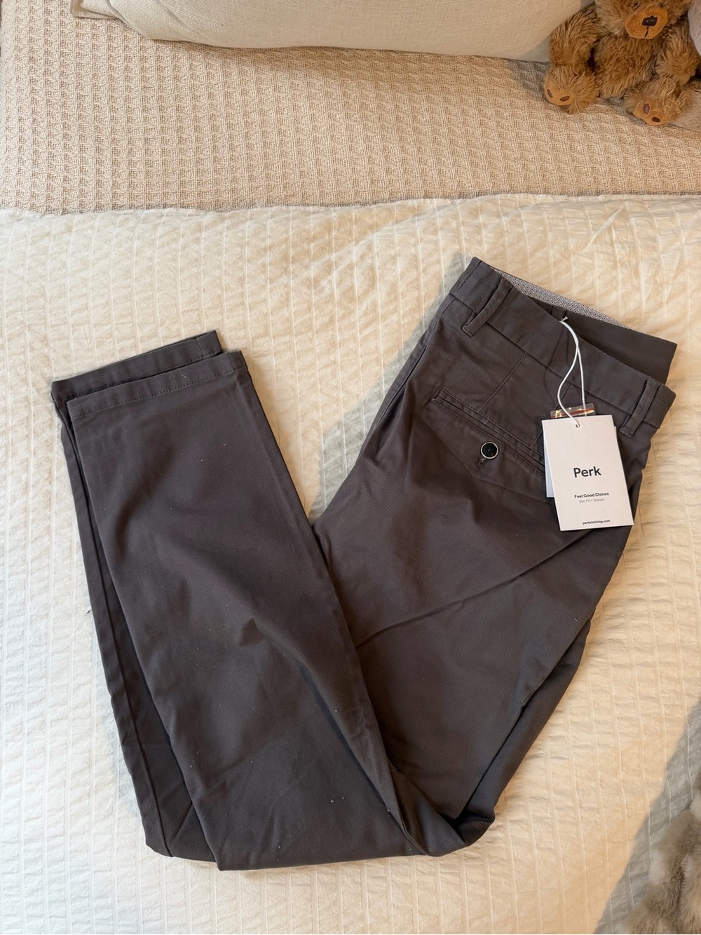 Men's Perk Chino Pants in Dark Gray